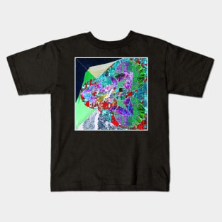 hazard in the city, colllage art of urban mapping Kids T-Shirt
